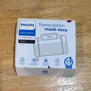 Philips‎ ACC2310 Transcription Foot Control 3 Pedals for Digital Systems USB